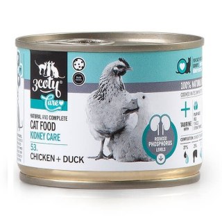 3coty 3Coty CHICKEN/DUCK Care with sensitive kidneys 180g