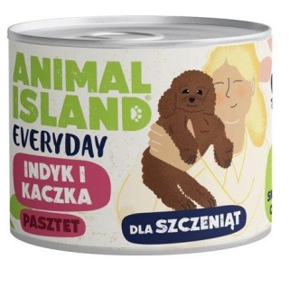 ANIMAL ISLAND ANIMAL ISLAND Everyday indyk i kaczka dla szczeniąt puszka 185g
