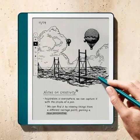 KINDLE Ebook New Kindle Scribe - 2024 release 10.2" glare-free 64GB Wi-Fi (Without Lockscreen Ads) with Premium Pen Jade