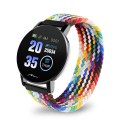 Media tech MEDIA-TECH SMARTBAND THAITI, MONITORING CIŚNIENIA KRWI, PULSU ORAZ INNYCH PARAMETRÓW, DWA PASKI NYLONOWE W ZESTAWIE MT871 (WYPRZ