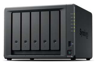 Synology NAS Synology DS1525+, Tower, 5x 2.5"/3.5" SATA + 2x M.2 2280 NVMe SSD, AMD Ryzen V1500B, 8GB DDR4 (max.32GB), 2x 2.5GbE RJ-45, 2