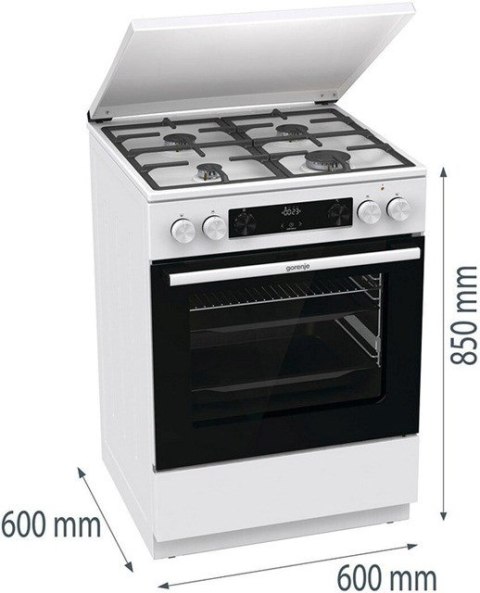 Gorenje Kuchnia GORENJE GKS6C71WF Gorenje Kuchnia GORENJE GKS6C71WF