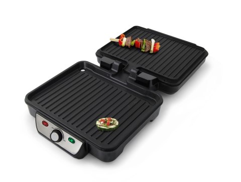 Grill elektryczny Esperanza Provolone EKG007 (stołowy-zamknięty; 1800W; kolor inox) Grill elektryczny Esperanza Provolone EKG007 (stołowy-zamknięty; 1800W; kolor inox)