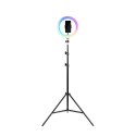 HAVIT Tripod Havit ST7026 z pierścieniem świetlnym RGB (czarny)