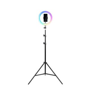 HAVIT Tripod Havit ST7026 z pierścieniem świetlnym RGB (czarny)