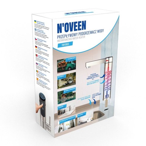 N'OVEEN Przepływowy podgrzewacz wody NOVEEN IWH960 INOX table montage