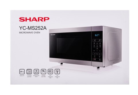 SHARP Kuchenka mikrofalowa SHARP YC-MS252AE-S SHARP Kuchenka mikrofalowa SHARP YC-MS252AE-S