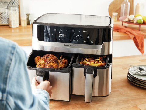 Tefal Frytkownica beztłuszczowa TEFAL DualEasy EY905D10 Tefal Frytkownica beztłuszczowa TEFAL DualEasy EY905D10