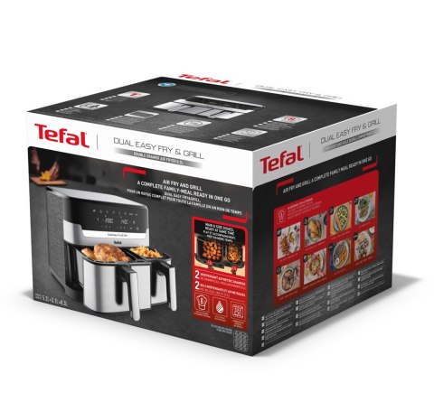 Tefal Frytkownica beztłuszczowa TEFAL DualEasy EY905D10 Tefal Frytkownica beztłuszczowa TEFAL DualEasy EY905D10
