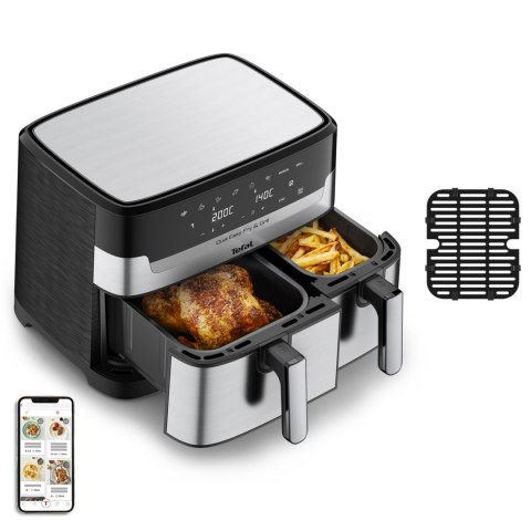 Tefal Frytkownica beztłuszczowa TEFAL DualEasy EY905D10 Tefal Frytkownica beztłuszczowa TEFAL DualEasy EY905D10
