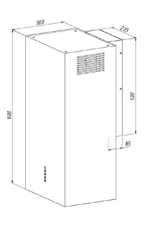 AKPO Okap AKPO WK-12 ELLIPSE WL CZARNY MAT AKPO Okap AKPO WK-12 ELLIPSE WL CZARNY MAT