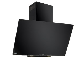 AKPO Okap kominowy AKPO WK-4 SMART 60 CZARNY (front czarne szkło)