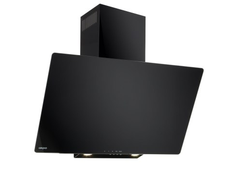 AKPO Okap kominowy AKPO WK-4 SMART 60 CZARNY (front czarne szkło)