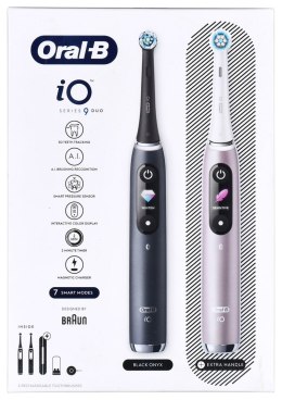 Braun Braun Oral-B szczoteczka elektryczna iO 9N zestaw DUO BLACK ONYX & ROSE QUARTZ