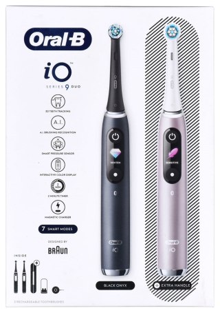Braun Braun Oral-B szczoteczka elektryczna iO 9N zestaw DUO BLACK ONYX & ROSE QUARTZ