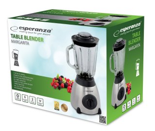 Esperanza Blender kielichowy Esperanza Margarita EKM020 (500W; kolor czarny, kolor przeźroczysty, kolor stalowy) (WYPRZEDAŻ)