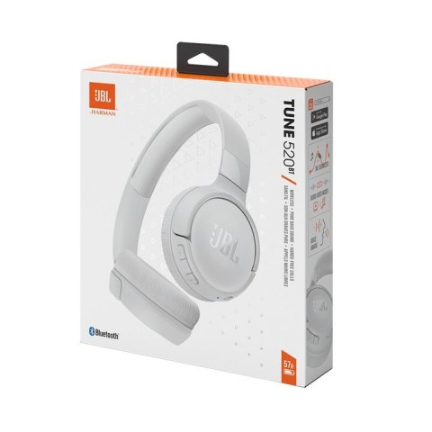 JBL Słuchawki JBL TUNE 520 BT (white, bezprzewodowe, nauszne) JBL Słuchawki JBL TUNE 520 BT (white, bezprzewodowe, nauszne)