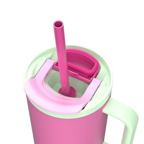 Kambukka Kubek termiczny z teleskopową słomką Kambukka Rio Tumbler 950ml Bubblegum Mint Kambukka Kubek termiczny z teleskopową słomką Kambukka Rio Tumbler 950ml Bubblegum Mint