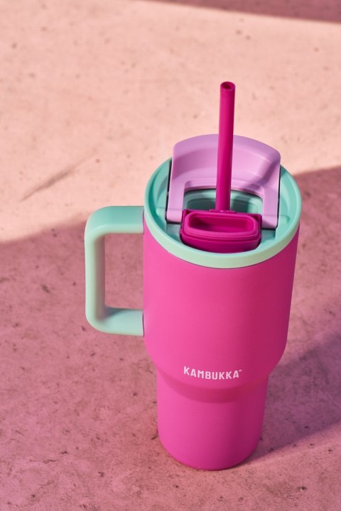 Kambukka Kubek termiczny z teleskopową słomką Kambukka Rio Tumbler 950ml Bubblegum Mint Kambukka Kubek termiczny z teleskopową słomką Kambukka Rio Tumbler 950ml Bubblegum Mint