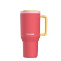 Kambukka Kubek termiczny z teleskopową słomką Kambukka Rio Tumbler 950ml Pink Papaya
