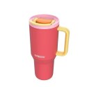 Kambukka Kubek termiczny z teleskopową słomką Kambukka Rio Tumbler 950ml Pink Papaya