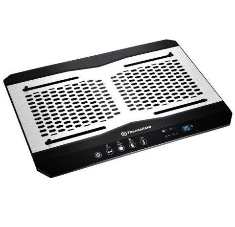 Thermaltake Podkładka chłodząca pod laptop Thermaltake Massive TM CL-N002-PL12BL-A (17.x cala; 2 wentylatory; HUB)