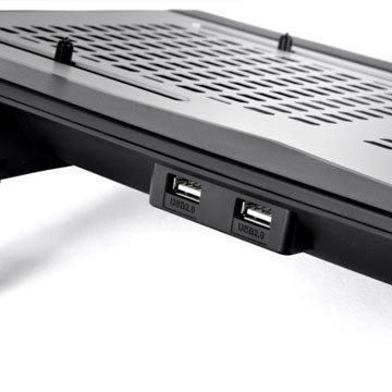 Thermaltake Podkładka chłodząca pod laptop Thermaltake Massive TM CL-N002-PL12BL-A (17.x cala; 2 wentylatory; HUB) Thermaltake Podkładka chłodząca pod laptop Thermaltake Massive TM CL-N002-PL12BL-A (17.x cala; 2 wentylatory; HUB)