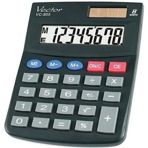 VECTOR VECTOR KALKULATOR BIUROWY KAV VC-805 CZARNY