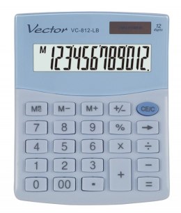 VECTOR VECTOR KALKULATOR BIUROWY KAV VC-812 LB JASNONIEBIESKI