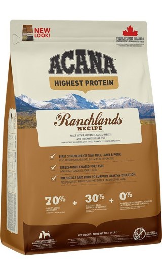 ACANA ACANA Highest Protein Ranchlands Dog - sucha karma dla psa - 2 kg
