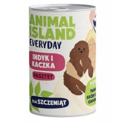 ANIMAL ISLAND ANIMAL ISLAND Everyday indyk i kaczka dla szczeniąt puszka 400g