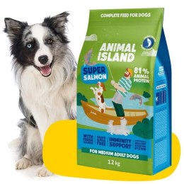 ANIMAL ISLAND ANIMAL ISLAND łosoś premium karma sucha dla psa 12kg