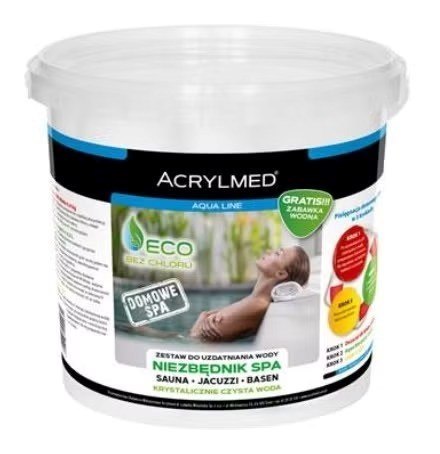 Acrylmed ACRYLMED ZESTAW DO PIELĘGNACJI WODY W SPA/SAUNIE/JACUZZI