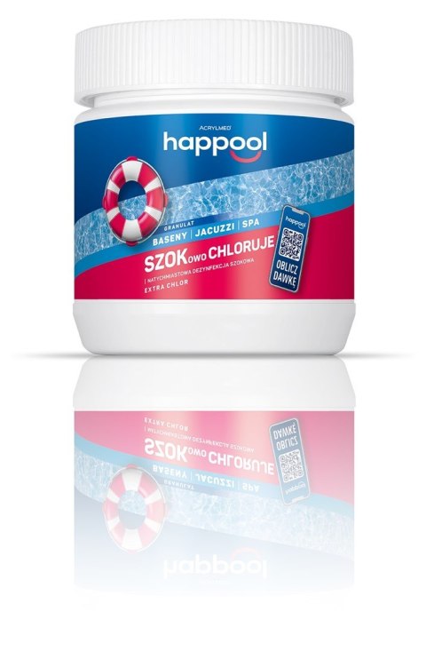 Acrylmed Acrylmed 0,4kg Extra chlor Granulat do zwalczania glonów grzybów i bakterii w basenach - chlorowanie