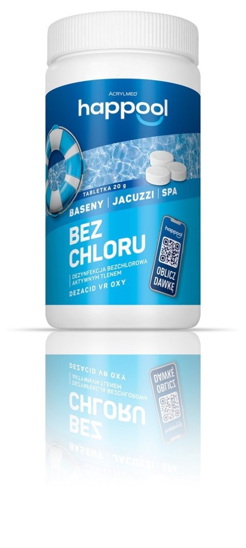Acrylmed Acrylmed 1kg Dezacid VR OXY Tabletki tlenowe do dezynfekcji wody basenowej
