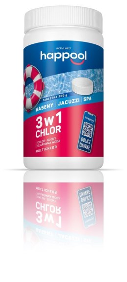 Acrylmed Acrylmed 1kg Triochlor 200g tabletki do basenów bakteriobójcze