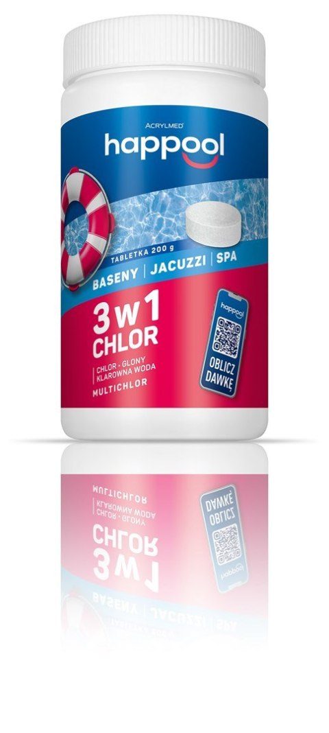 Acrylmed Acrylmed 1kg Triochlor 200g tabletki do basenów bakteriobójcze Acrylmed Acrylmed 1kg Triochlor 200g tabletki do basenów bakteriobójcze