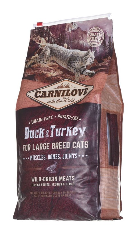 CARNILOVE CARNILOVE CAT DUCK&TURKEY FOR LARGE BREED 6KG CARNILOVE CARNILOVE CAT DUCK&TURKEY FOR LARGE BREED 6KG