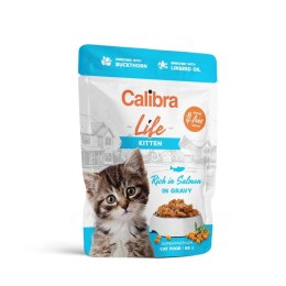 Calibra CALIBRA CAT life pouch kitten salmon in gravy 85g