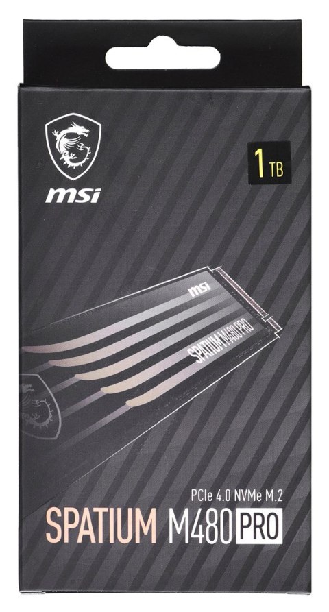 MSI Dysk SSD MSI SPATIUM M480 Pro 1TB PCIe 4.0 NVMe M.2 2280 MSI Dysk SSD MSI SPATIUM M480 Pro 1TB PCIe 4.0 NVMe M.2 2280