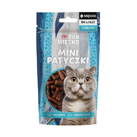 PAN MIĘSKO Pan Mięsko Przysmak dla kota Mini patyczki Tuńczyk 50g