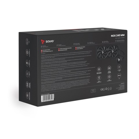 SAVIO SAVIO CHŁODZENIE WODNE CPU 240 MM NOX SAVIO SAVIO CHŁODZENIE WODNE CPU 240 MM NOX