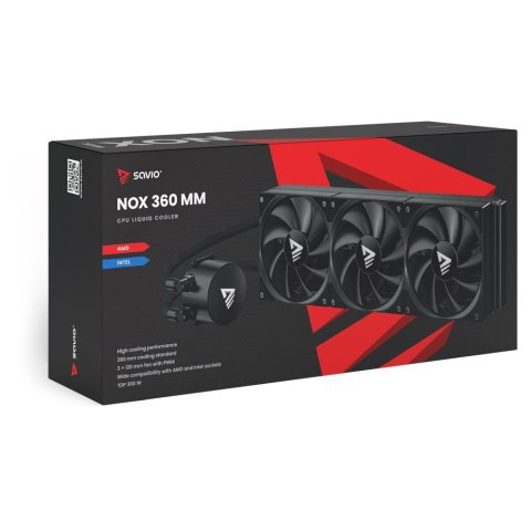 SAVIO SAVIO CHŁODZENIE WODNE CPU 360 MM NOX SAVIO SAVIO CHŁODZENIE WODNE CPU 360 MM NOX