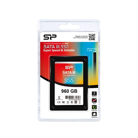 Silicon Power Dysk SSD Silicon Power S55 960GB 2,5" SATA III 560/530 MB/s (SP960GBSS3S55S25) Silicon Power Dysk SSD Silicon Power S55 960GB 2,5" SATA III 560/530 MB/s (SP960GBSS3S55S25)