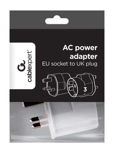 GEMBIRD GEMBIRD ADAPTER AC - UK DO EU SCHUKO 13A GEMBIRD GEMBIRD ADAPTER AC - UK DO EU SCHUKO 13A