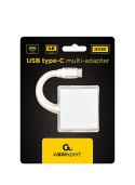 GEMBIRD GEMBIRD GEMBIRD MULTI ADAPTER USB TYP-C (M) -> USB TYP-C; USB 3.0; HDMI SREBRNY