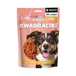 PAN MIĘSKO Pan Mięsko Przysmak dla psa Kwadraciki Królik 100g