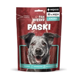 PAN MIĘSKO Pan Mięsko Przysmak dla psa Paski Kaczka 100g