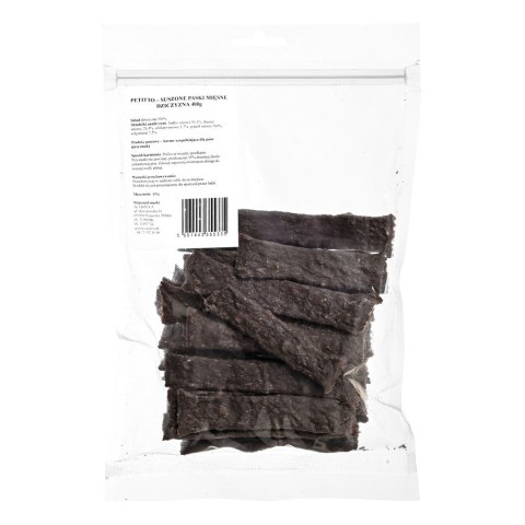 PETITTO PETITTO - Suszone paski mięsne - dziczyzna - przysmak dla psa 400g PETITTO PETITTO - Suszone paski mięsne - dziczyzna - przysmak dla psa 400g