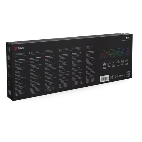 SAVIO SAVIO KLAWIATURA MECHANICZNA STYX OUTEMU PEACH SILENT HOT SWAP RGB SAVIO SAVIO KLAWIATURA MECHANICZNA STYX OUTEMU PEACH SILENT HOT SWAP RGB